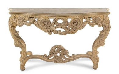 A Louis XV Style Painted Console Table