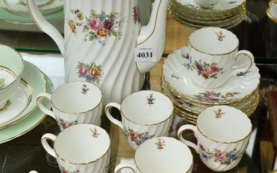 A MINTONS MARLOW DEMITASSE COFFEE SET FOR SIX