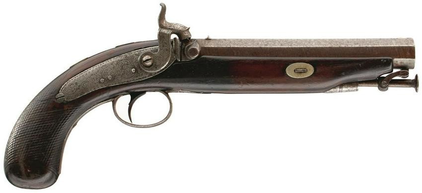 A PAIR OF .650 CALIBRE PERCUSSION OFFICER'S PISTOLS