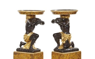 A PAIR OF TUSCAN GUERIDONS, LATE 19TH CENTURY