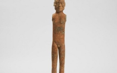 A Pottery Figure of a Male Warrior, Han Dynasty (206