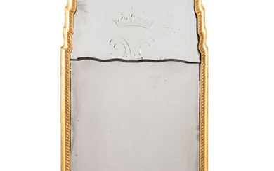 A Queen Anne Style Etched Mirror