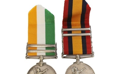 A Queen's and King's South Africa medal