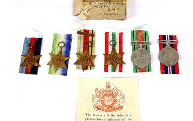 A Second World War Naval Group of Six Medals, comprising...