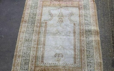 A Turkish rug 145 x 90cm.