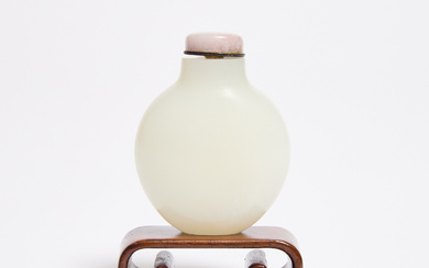 A White Jade Snuff Bottle, 18th Century