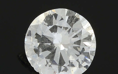 A brilliant cut diamond, weighing 0.26ct.