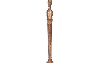 A carved and giltwood standard lamp in Baroque taste, 20th c...