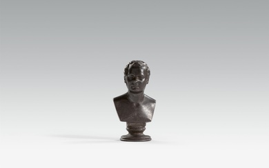 A cast iron bust of Crown Prince Friedrich Wilhelm