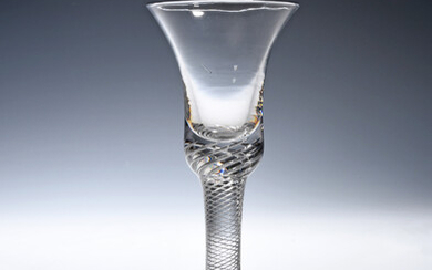A composite stem wine glass c.1750