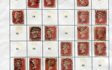 A group of Great Britain stamps, including approx 320 1841 1d reds and approx 2600 plated 1d red SG4