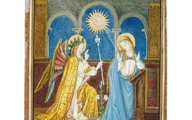 A miniature painting on parchment of the Conceptio