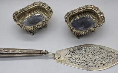A pair of George IV sugar sifters, hallmarked London