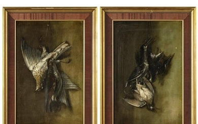 A pair of German hunting still lifes, 19th century
