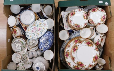 A quantity of mixed ceramics including Royal Albert 'Old Country...