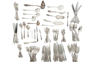 AN EXTENSIVE WMF SILVER PLATED CANTEEN OF CUTLERY