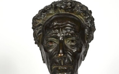 ARNO BREKER (1900-1991) Buste de Jean Cocteau, 1963 Épreuve en bronze à patine brune Signée,...