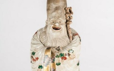 ARTE GIAPPONESE A ko-kutani porcelain figure of