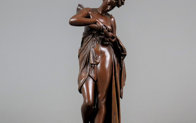AUGUSTE JOSEPH CARRIER (PARIS 1797 - 1875. Carrier, Auguste Joseph (Paris 1797 - 1875, French sculptor, draftsman and painter) - nymph.