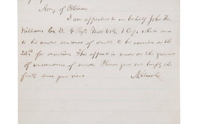 Abraham Lincoln (1809 - 1865) – a handwritten letter to Major General George Meade