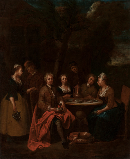 “Almuerzo campestre” Escuela inglesa u holandesa; hacia 1730