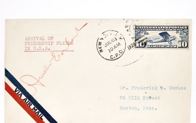 Amelia Earhart Autographed Flown Cover