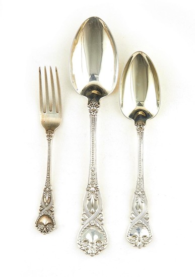 American silver flatware items, Tiffany & Co (8pcs)