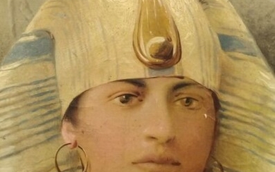 Amerino Cagnoni (Milano, 1853 - ivi, 1923) - Ritratto di donna in veste di regina Egizia