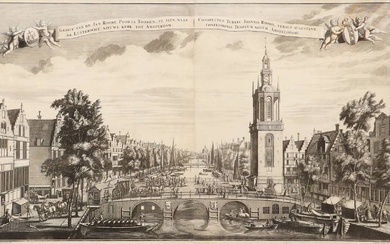 [Amsterdam et environs]. "Gesigt van de Jan Roode Poorts Tooren, te zien, naar de Luytersche...