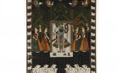 An Indian Pichwai Painting of Shrinathji