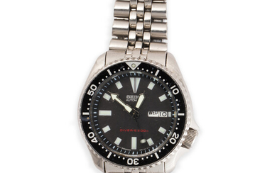 An automatic scuba driver stainless steel wristwatch, Seiko