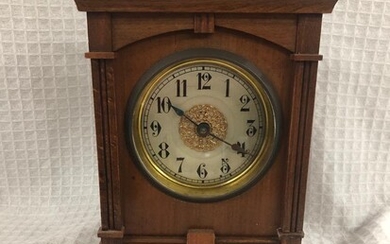 An old wooden clock