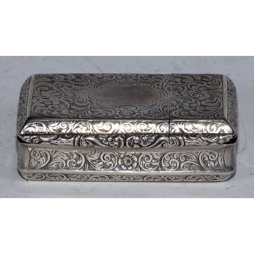 An unusual Victorian silver novelty combination snuff box an...