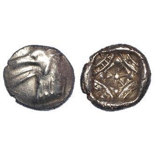 Ancient Greek: Caria, Kindya silver Tetrobol c.510-480 BC. H...