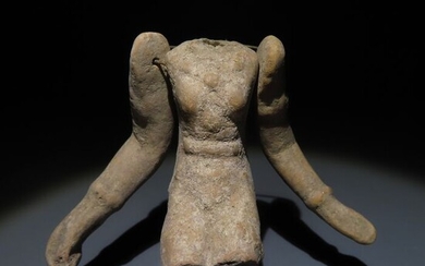 Ancient Greek Terracotta articulated doll3rd - 1st century B.C. Ex. The Gaudin Collection 1895-1905
