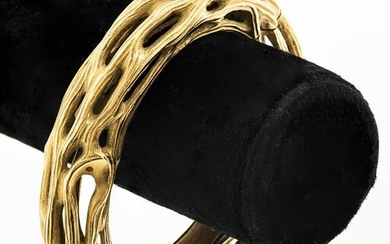 Angela Cummings 18K Gold Oval Bangle Bracelet