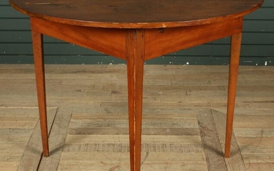 Antique American Demilune Table