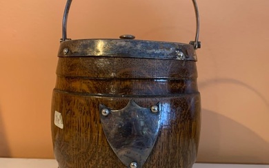 Antique English Oak Ice Bucket