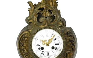 Antique Leger France Cast Bronze Wall Clock