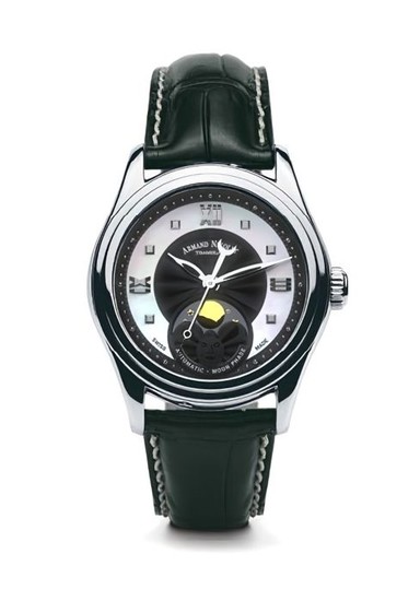 Armand Nicolet - M03-2 Damenuhr Mondphase Automatik - A153AAA-NN-P882NR8 - from official retailer - Women - 2011-present