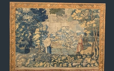 Aubusson - Tapisserie avec motifs de la Chanson d'Orphée - Wool - Late 17th century