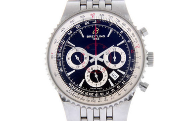 BREITLING - a limited edition gentleman's stainless steel Montbrilliant 47 chronograph bracelet watch.