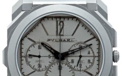 BULGARI Octo -Cronografo- GMT 10th Anniversary. Referenza 103673. Numero di...