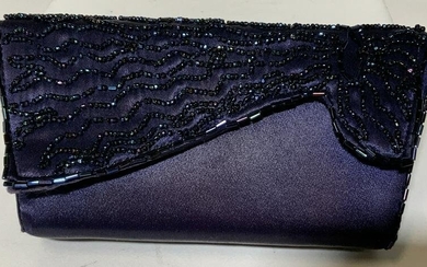 Beaded and Sateen Evening Clutch
