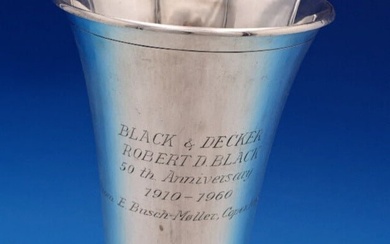Beaded by Jensen Sterling Silver Vase B Black & Decker 50th Ann.