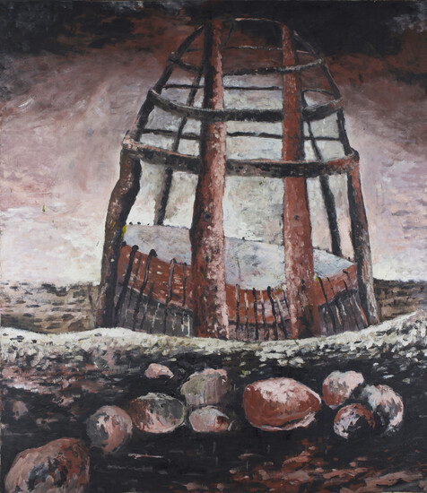 Bikett - 'The Golden Age', oil on canvas, signed, titled and dated 1986 verso, 203cm x 178