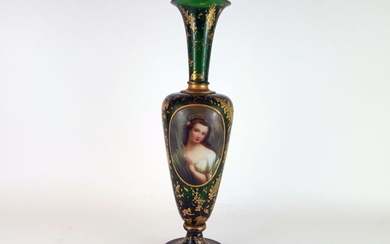 Bohemian Glass Vase - Glass