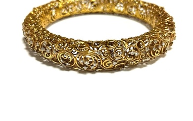 Bracelet - 18 kt. Yellow gold Diamond