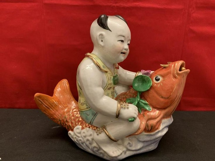 Buddha child on carp