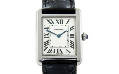 CARTIER - a Tank Solo wrist watch. Stainless steel case. Case width 24mm. Reference 2716, serial